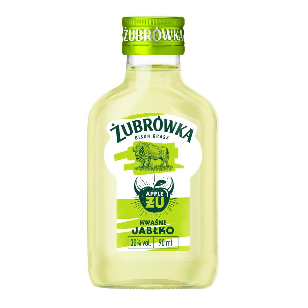 Wódka Żubrówka Apple ŻU Kwaśne jabłko 30% 90 ml