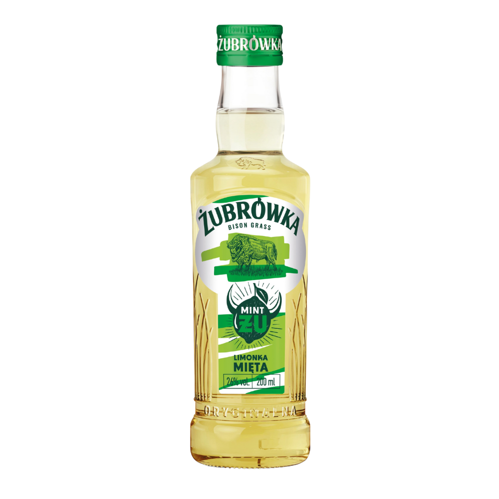 Wódka Żubrówka Mint ŻU Limonka Mięta 26% 200 ml