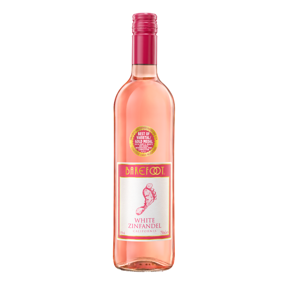 Wino Barefoot White Zinfandel 9,5% różowe półwytrawne 750 ml