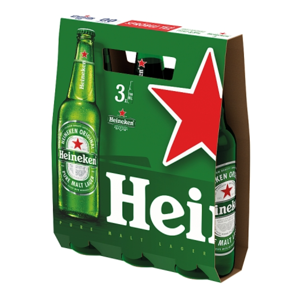 Piwo Heineken 5% 500 ml 3- pak