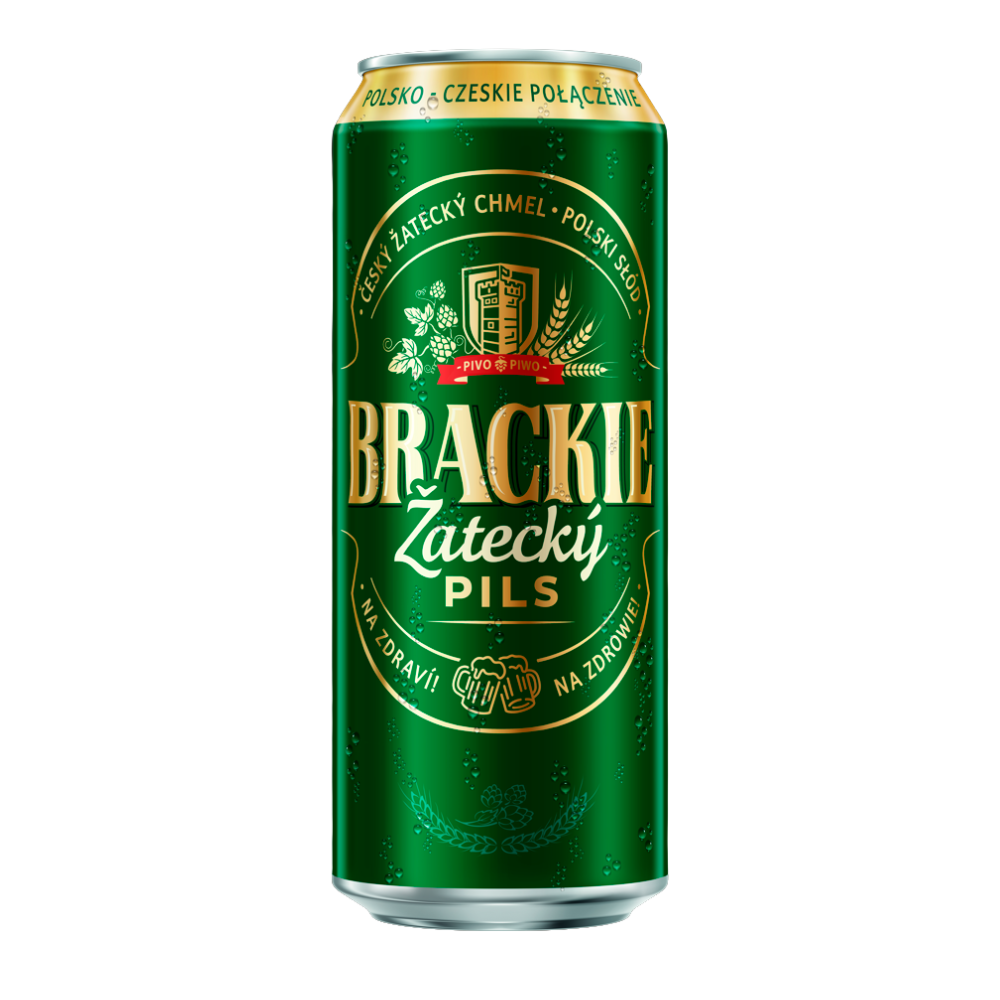 Piwo Brackie Zatecky Pils 5,2% 500 ml puszka