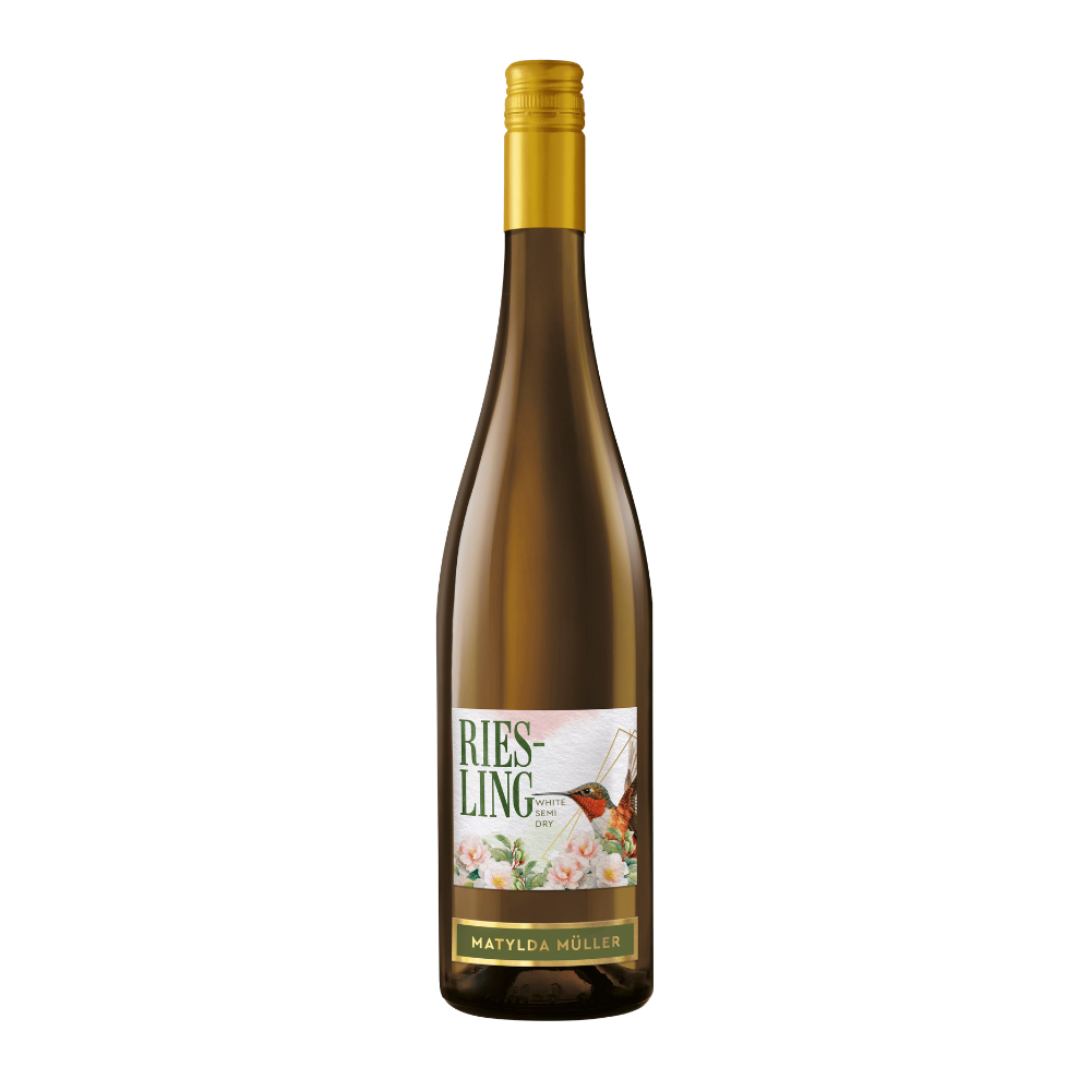 Wino Matylda Muller Riesling 12% białe półwytrawne 750 ml