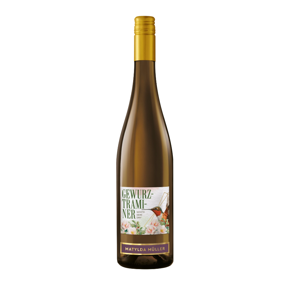 Wino Matylda Muller Gewurztraminer 14% białe półsłodkie 750 ml