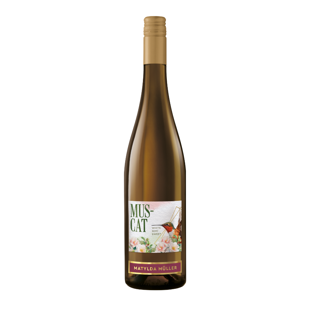 Wino Matylda Muller Muscat 12% białe półsłodkie 750 ml