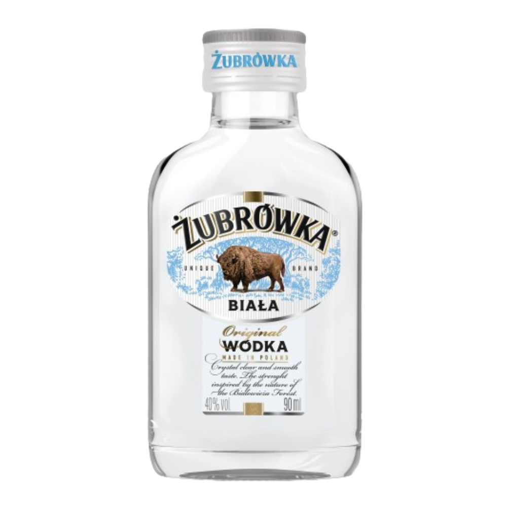 Wódka Żubrówka Biała 40% 90 ml