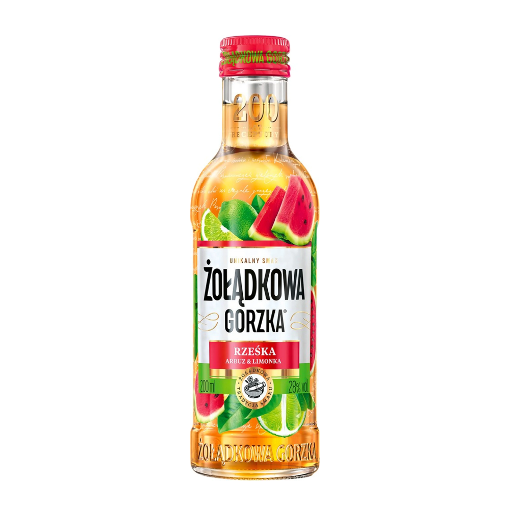 Żołądkowa Gorzka Arbuz z Limonką 28% 200 ml