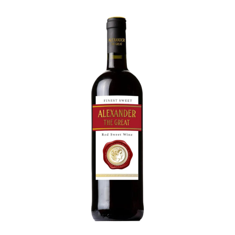 Wino Alexander The Great 11% czerwone słodkie 1000 ml