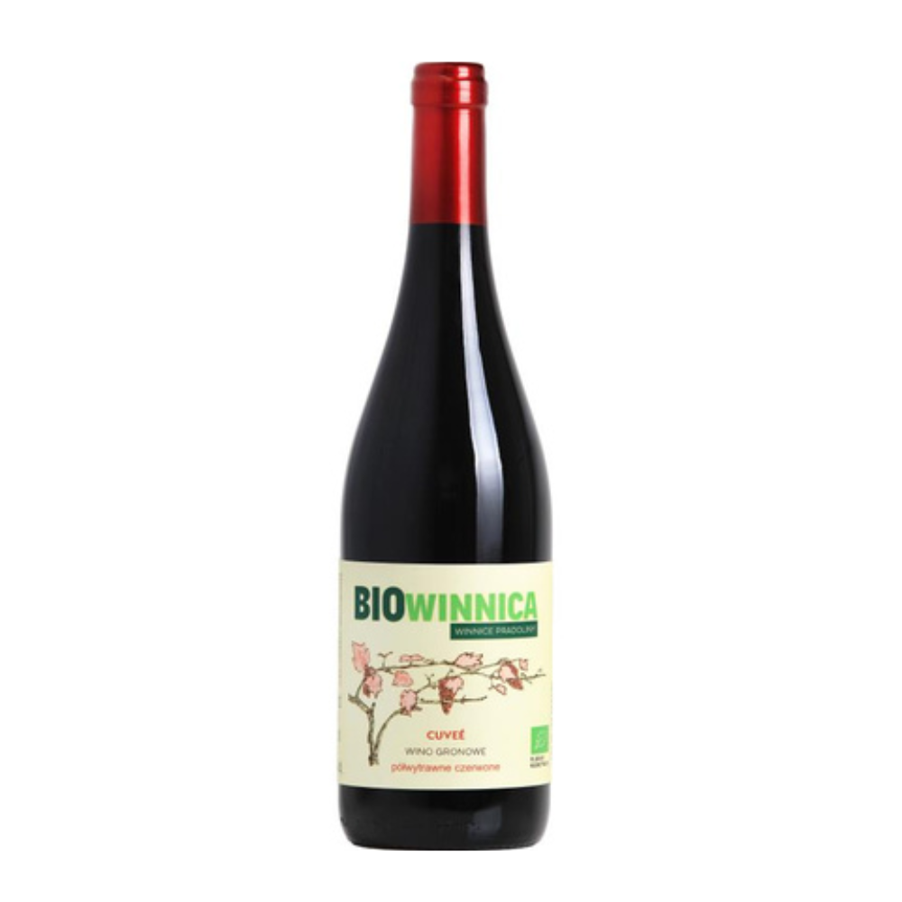 Wino Winnice Pradoliny BioWinnica Cuvee 11,5% czerwone półwytrawne 750 ml