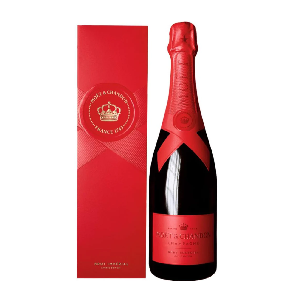 Szampan Moet & Chandon Imperial Red Limited Edition 2025 12,5% białe wytrawne 750 ml kartonik