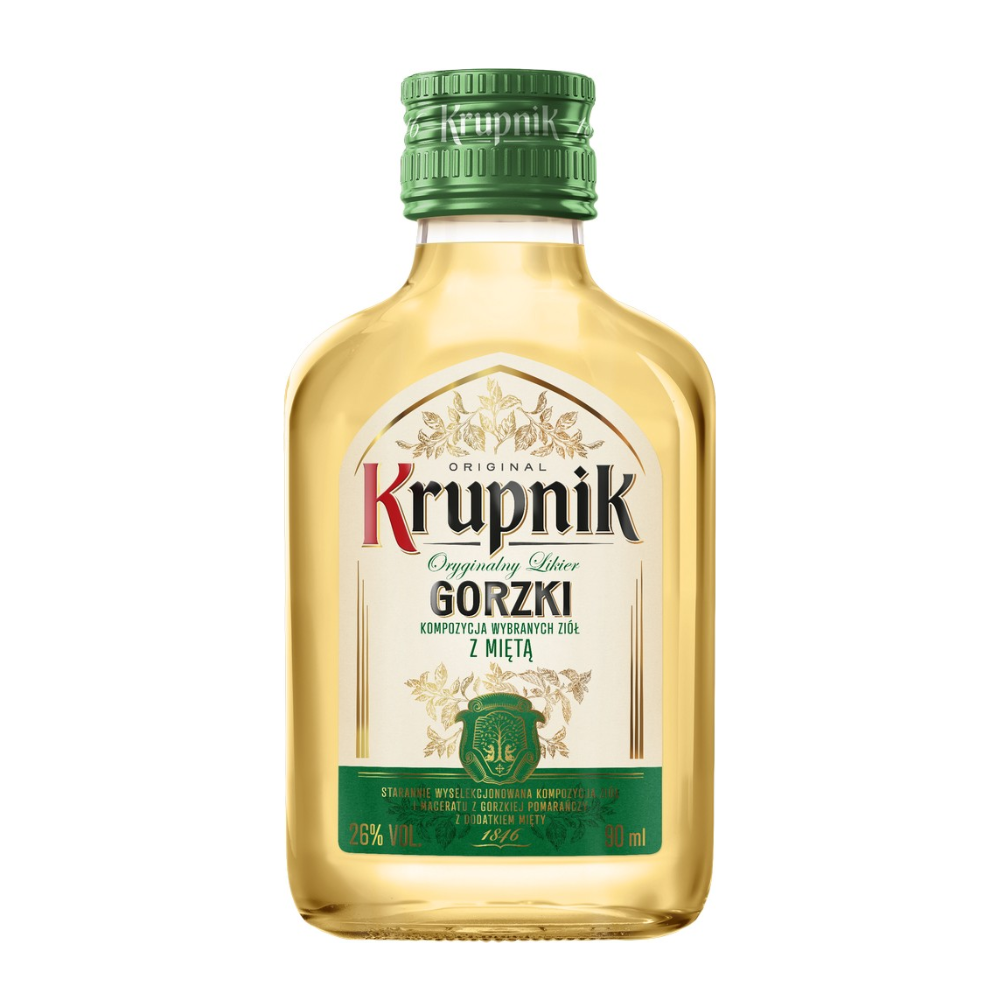 Likier Krupnik Gorzki z miętą 26% 90 ml