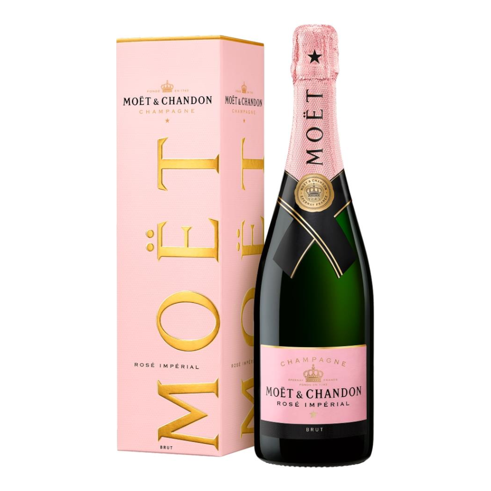 Szampan Moet & Chandon Rose Imperial 12% różowe wytrawne 750 ml kartonik