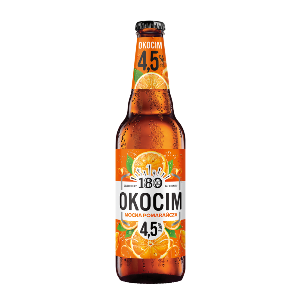 Piwo Okocim Mocna Pomarańcza 4,5% 500 ml
