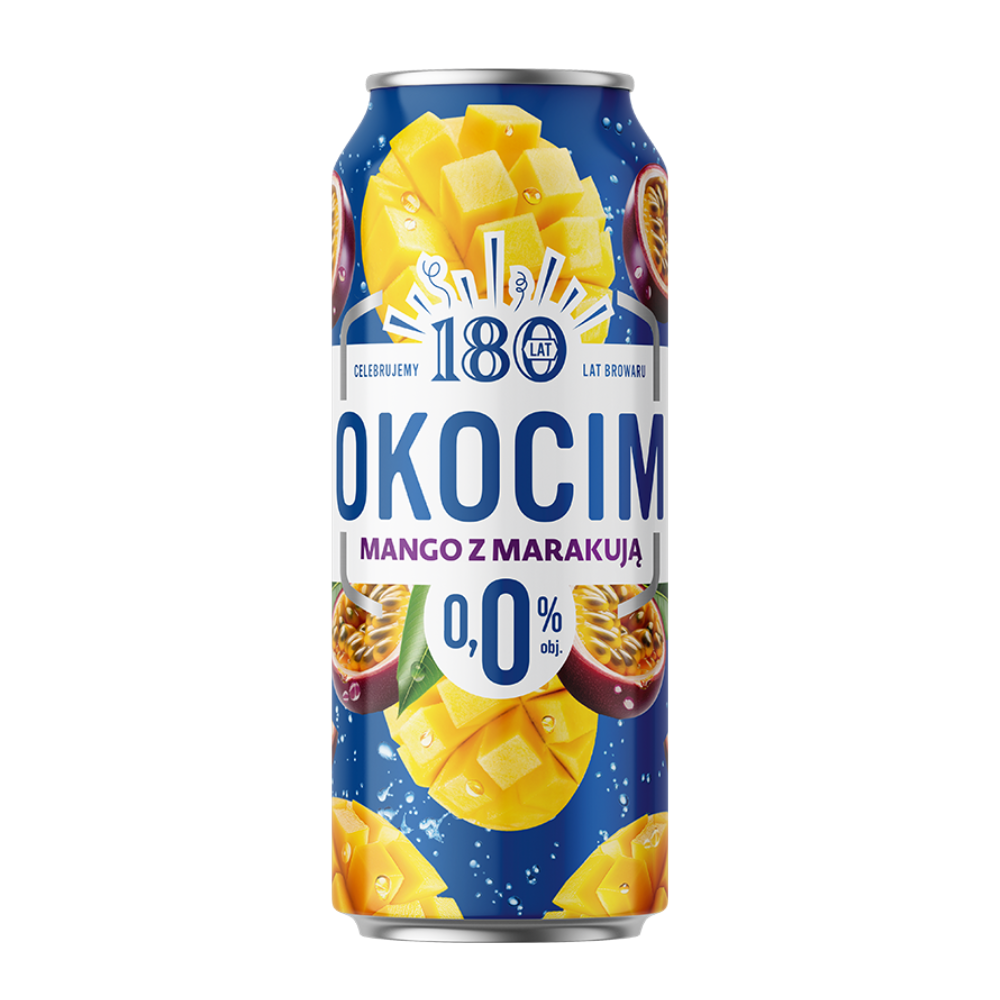 Piwo Okocim Mango z Marakują 0% 500 ml Puszka