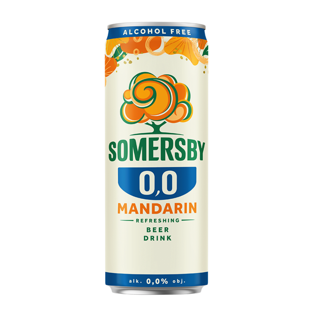 Piwo Somersby Mandarin 0,0% 330 ml puszka